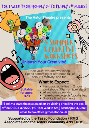 Astor Theatre creative workshops