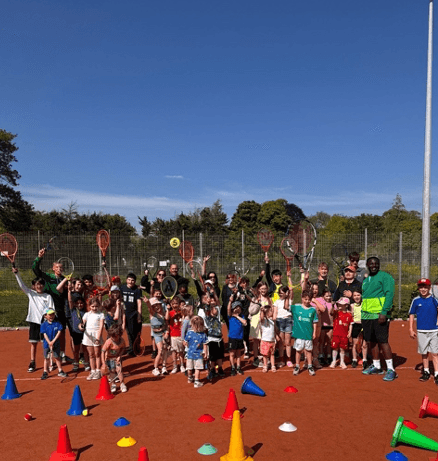 Net Gain CIC tennis session in action
